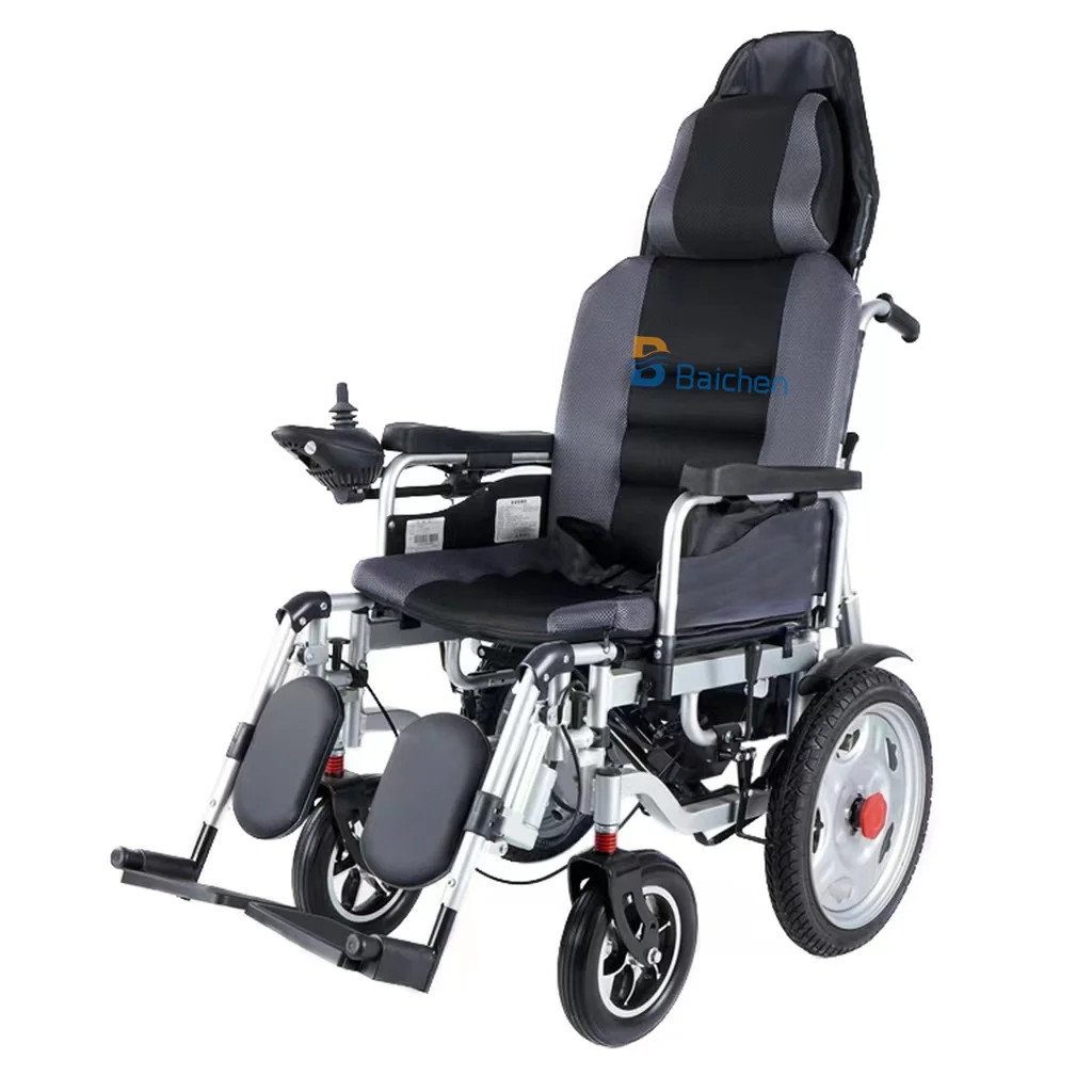 BC-ES680M Health Care Supplies Manual Reclining Folding Disabled Medical Wheelchair Electric Wheelchair Motor