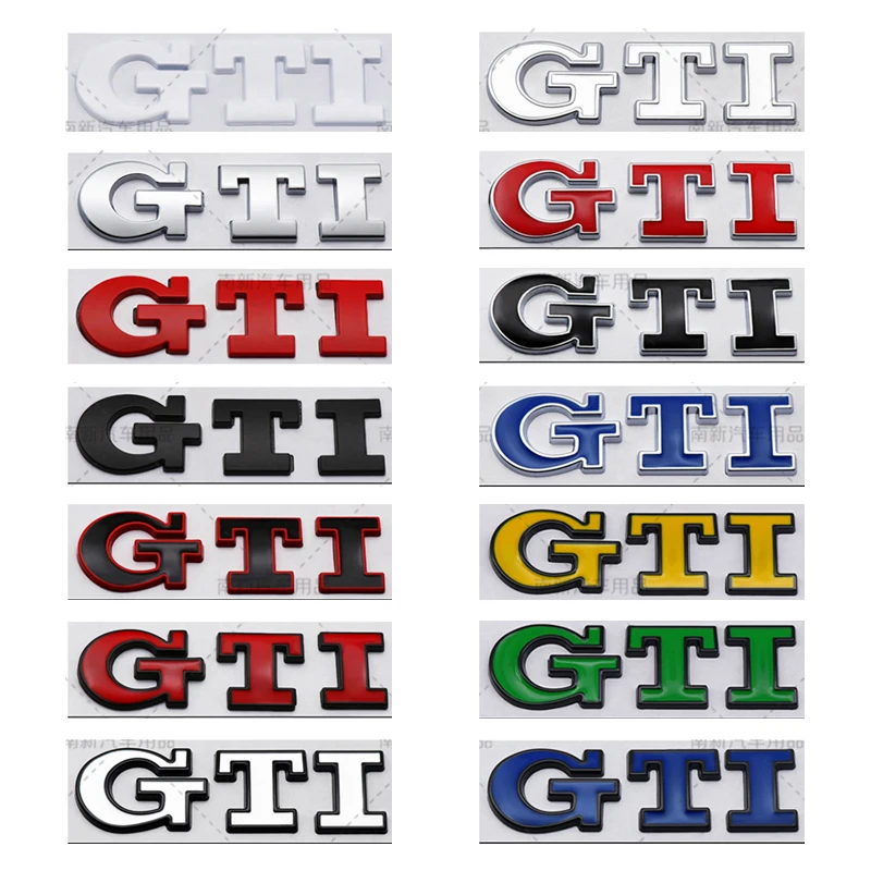 Pegatinas con emblema del maletero trasero con logotipo GTI de coche de Metal, calcomanías para Volkswagen Golf 4 5 6 7 8 Passat Jetta Polo Touareg GTD GLI Touran