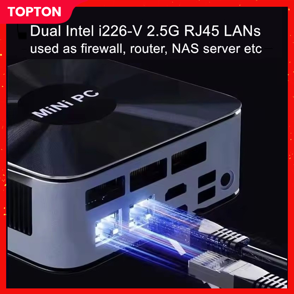 Игровой мини-ПК Topton Nuc Intel i7 1360P/1365U ES Thunderbolt 4 2 * DDR5 2 * 2,5G LAN Windows 11, портативный микрокомпьютер NUC WiFi6E