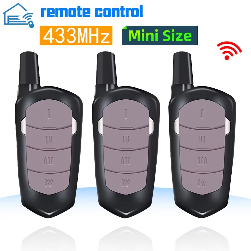 Garage Remote Control Duplicator 433mhz Gate Door Commands Opener Electric Rolling Code Clone Access Portal Fixed Cod