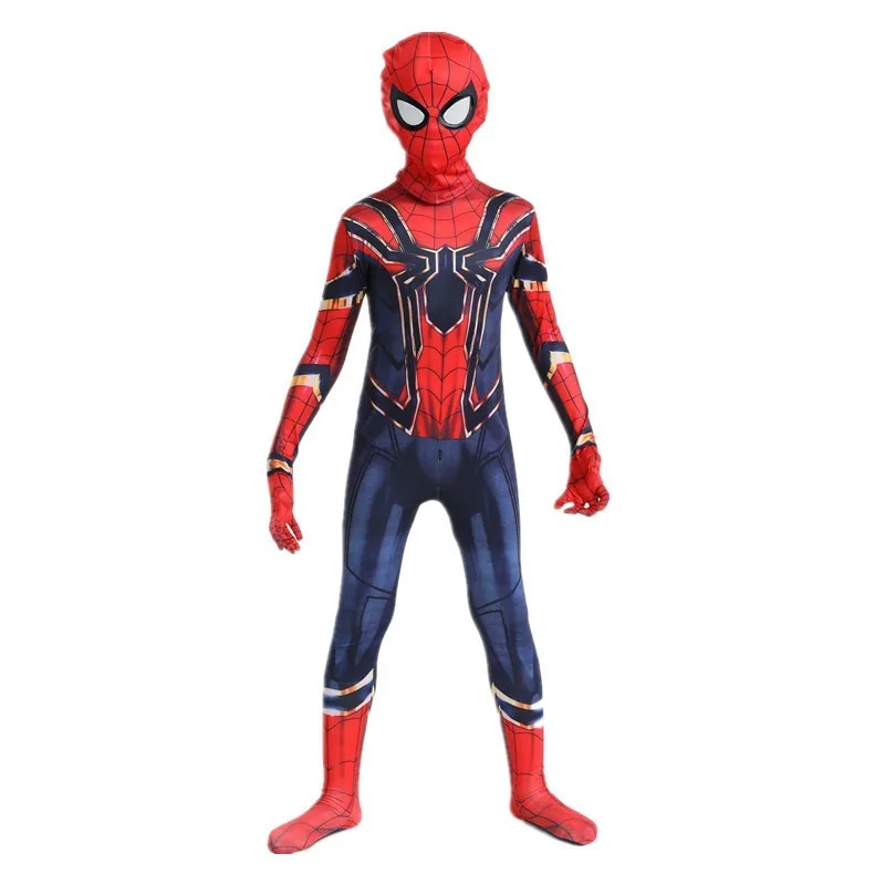 MINISO スパイダーマンボーイズコスチュームスーパーヒーロージャンプスーツマイルモラレスグウェンコスプレ全身タイツスーツハロウィンカーニバル衣装男の子のための