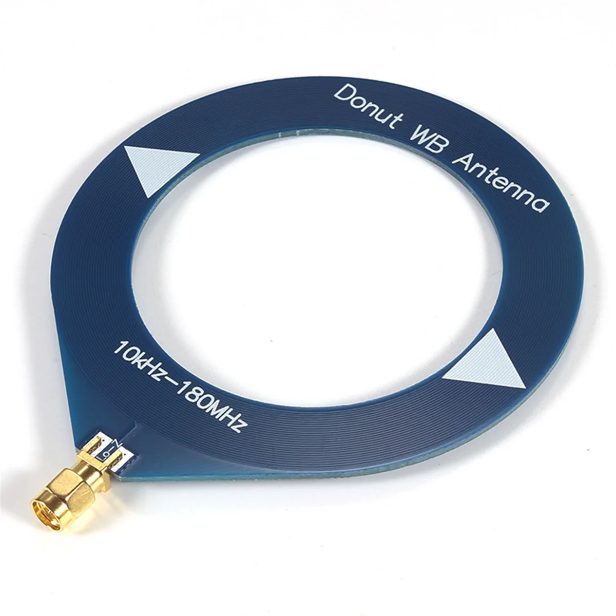 BABQ Donut Broadband Antenna 10kHz-180MHz เสาอากาศ MINI LOOP เสาอากาศสําหรับวิทยุ Walkie Talkie SDR สีฟ้า