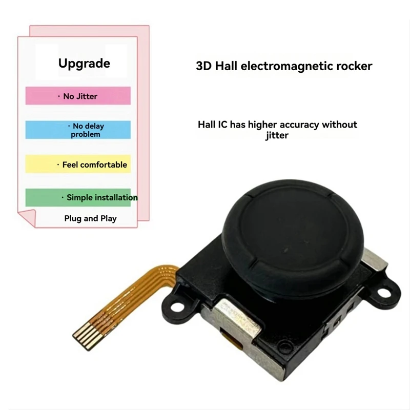 2PCS TMR แม่เหล็กไฟฟ้าจอยสติ๊กสําหรับ ANBERNIC RG505 RG405M RG405V Rgcube อุโมงค์แม่เหล็กความต้านทานจอยสติ๊ก