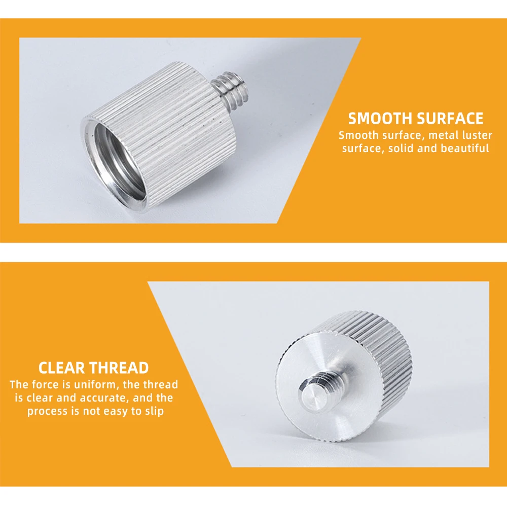 Adaptador de rosca Soporte de micrófono 5/8 "hembra a 1/4" Monitor de cámara macho Adaptador de 5/8 a 1/4 Adaptador de trípode