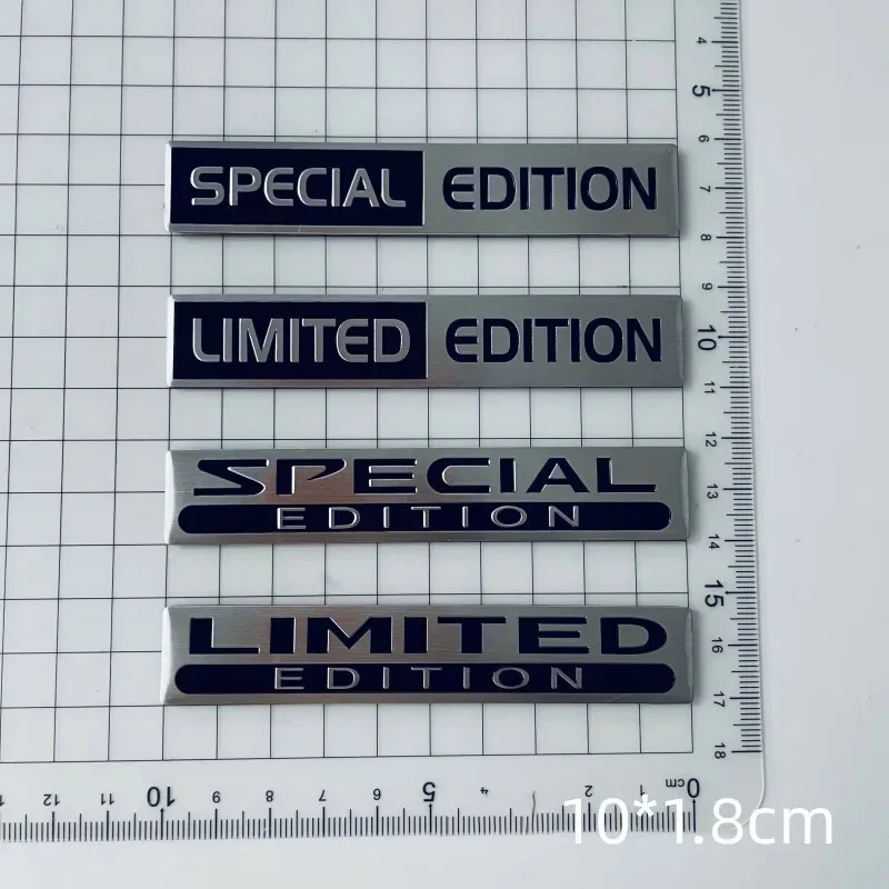 3D metallo alluminio argento nero Logo edizione limitata emblema parafango auto distintivo tronco decalcomania edizione limitata Stikcer accessori
