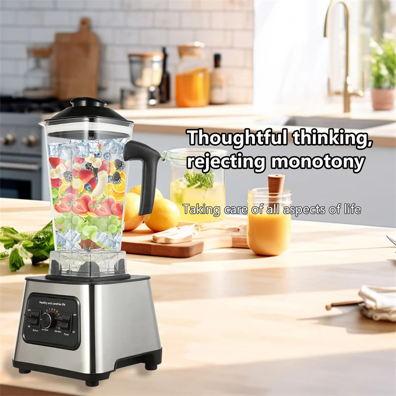 Mocny blender 6000W, mikser, wyciskarka do soków, blender do smoothie, blender stołowy, pojemnik 2,5L, robot kuchenny, blender do lodu, orzechów i owoców.