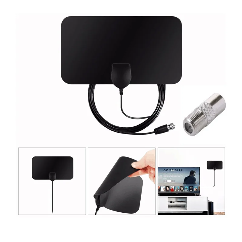 새로운 TV 안테나 실내 미니 HD 디지털 TV 안테나 DVB T2 지상파 안테나