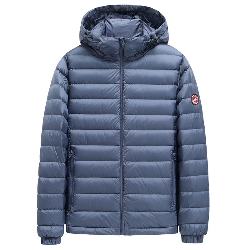 SHAN BAO Winter Merk Warm mannen Losse Capuchon Donsjack Klassieke Stijl Badge Plus Size Lichtgewicht Donsjack 5XL 6XL 7XL