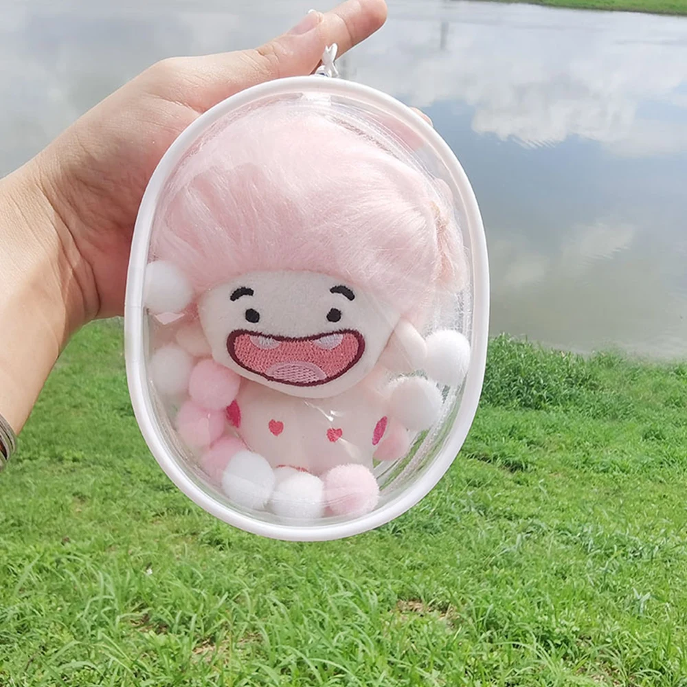 Transparent Plush Dolls Storage Pouch Keychain Bag Storage Pouch Mystery Box Organizer Box Doll Bag Thicken Keychain Wallet