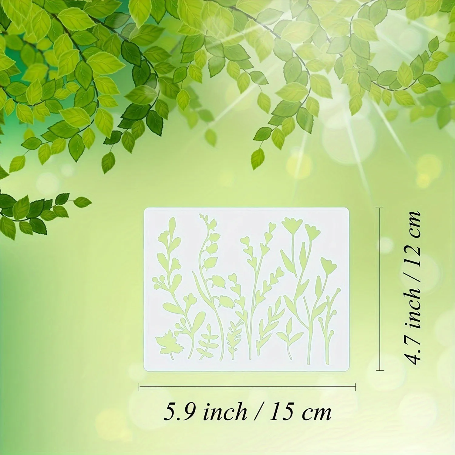 12Pcs/Set 12*15cm Spring Flowers Plants DIY Layering Stencils Painting Scrapbook Coloring Embossing Album Decorative Template
