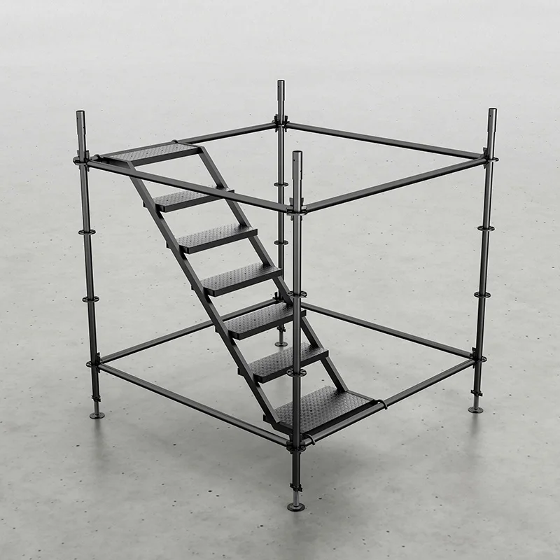 Escadas de escada de plataforma de aço para escada de andaime de construção de eventos à venda