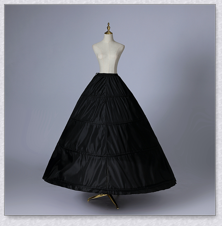 4 후프 스커트 여성용 볼 가운 페티코트 크리 놀린 웨딩 언더 셔츠 하프 슬립 신부 신부