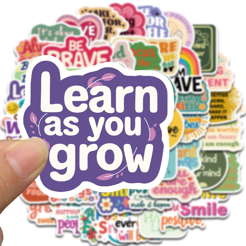 50PCS Positieve Bevestiging Stickers Kawaii Harajuku Skateboard Graffiti Decals Bagage Koffer Fiets Gift Telefoon Fiets Sticker