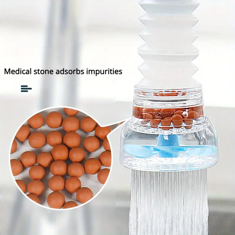 Filtro telescópico anti-splash faucet, Extensível Maifanshi Purificação de água 360 graus rotativo Ferramenta pequena prática