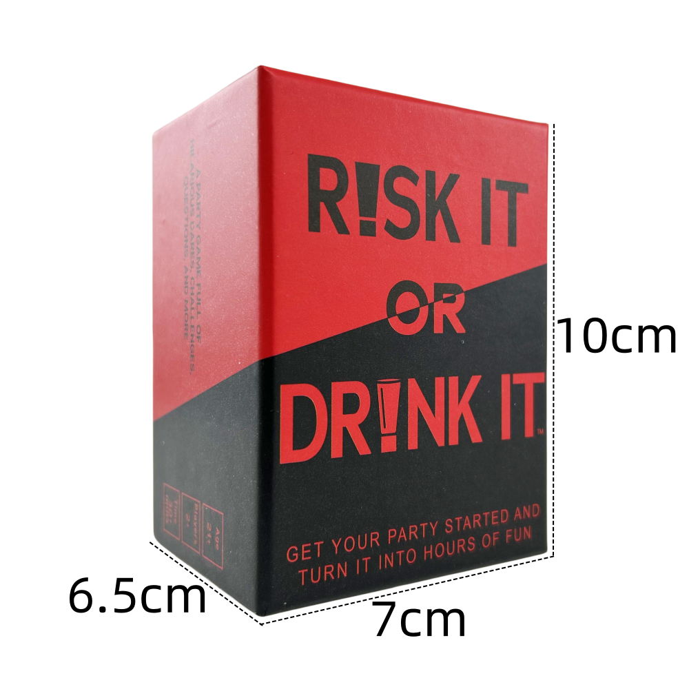 Risk It Or Drink It Jogo de cartas Jogo de beber Pregame Dares