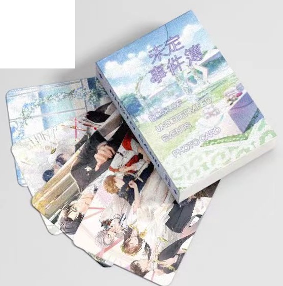 Cartes de dessin animé double face, cartes d'impression laser, Larmes de Themis, Luke, Perle, Artem, Wing, Vilhelm, Collection de cadeaux, jeu, 50 pièces, ensemble