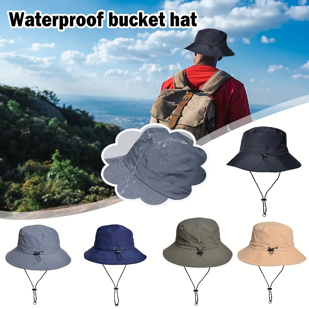 Summer UV Protection Hiking Hat Quick-drying Wide Brim Outdoor Visor Bucket Hats Mesh Breathable Sun Hat Outdoor Cycling Hat