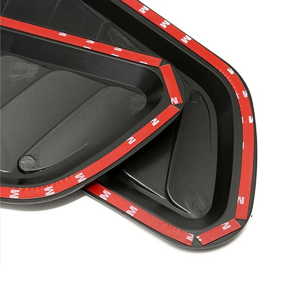 Capa universal para capô de carro, fibra de carbono, entrada de ar, ventilação, 2 peças, acessórios de estilo, decoração externa para fácil instalação