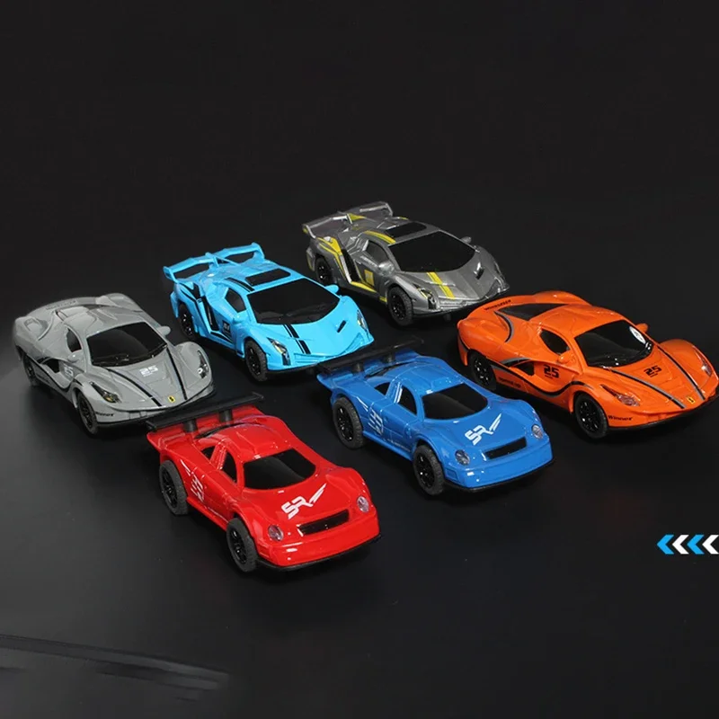 Carro ferroviário rc 1:43, acessórios de brinquedo, pista de corrida elétrica, veículo, batalha dupla, speedway, slot profissional, circuito de carro, presente de corrida