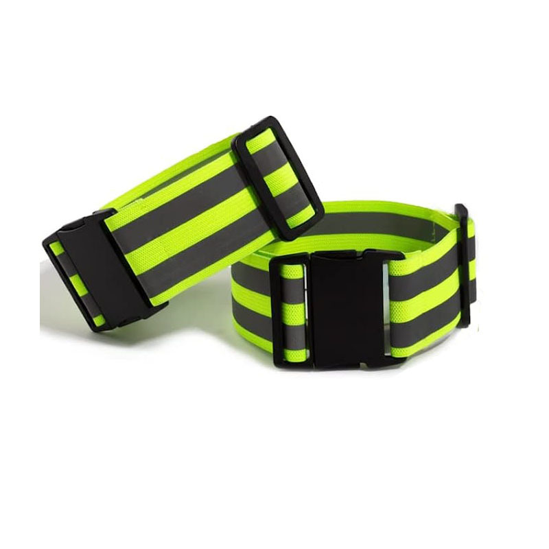 サイクリング、警告アームバンド、自転車リストバンド、ストラップパンツ、ハンドレッグ、スポーツテープ、自転車安全アラート用の反射テープ、4cm