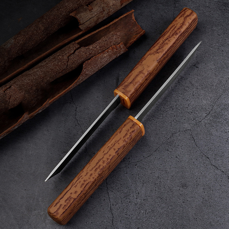 Faca dupla portátil de alta qualidade em aço inoxidável, faca dupla de dragão e fênix