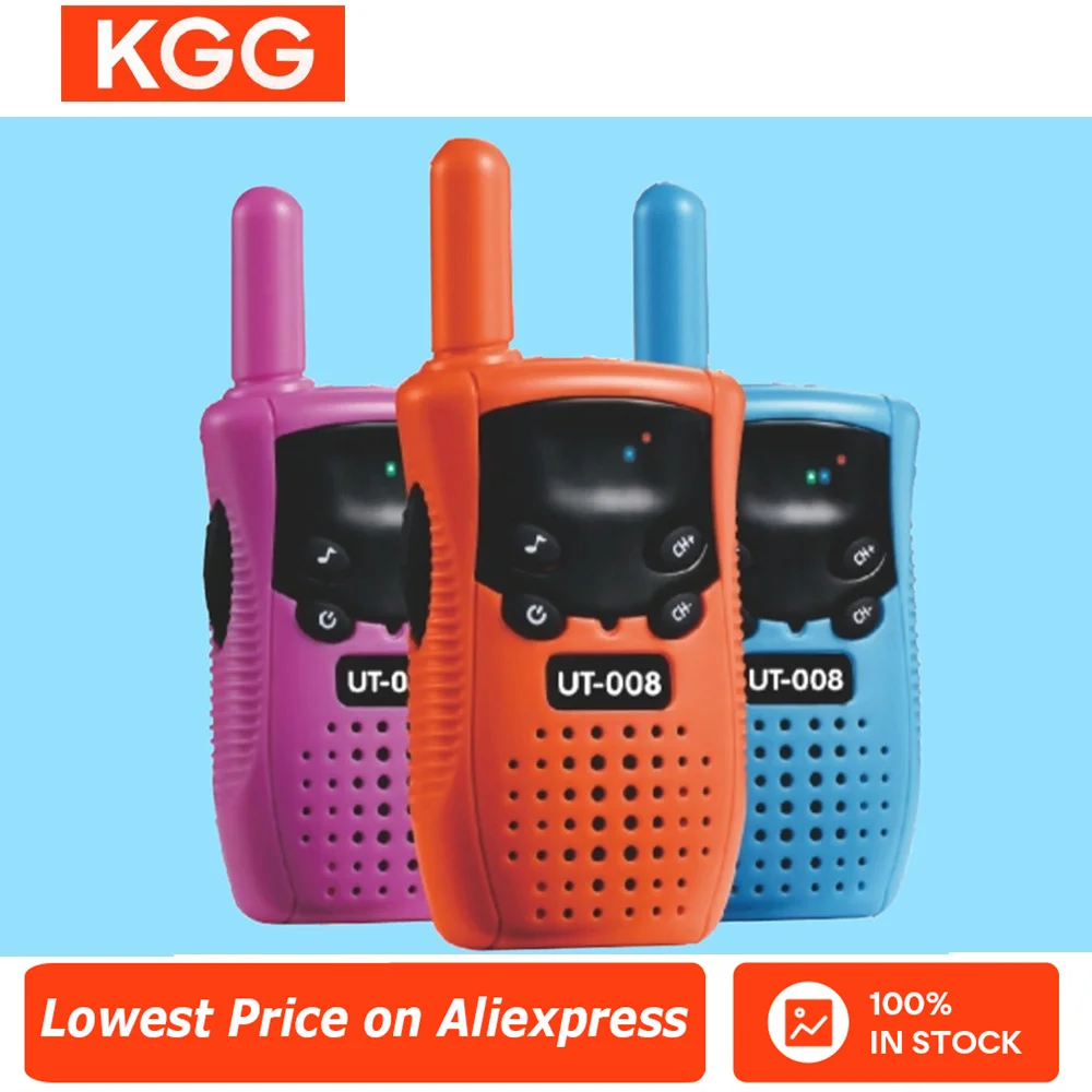 Walkie Talkie portátil para niños, transceptor de mano, Walkie-Talkie portátil de largo alcance, Radia bidireccional, regalos de cumpleaños, 2 uds.