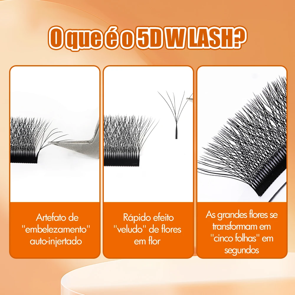 Fadvan yy/3d/4d/5d/6d w forma cílios m/c/d onda pré-fabricado volume fãs falso vison cílios volume brasileiro natural macio yy cílios