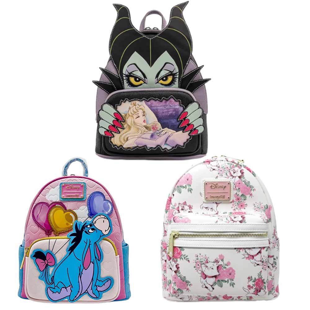 Der Aristocats Marie Floral Allover-Print Mini-Rucksack Schurken Szene Maleficent Dornröschen-Rucksack Kinder Schultasche