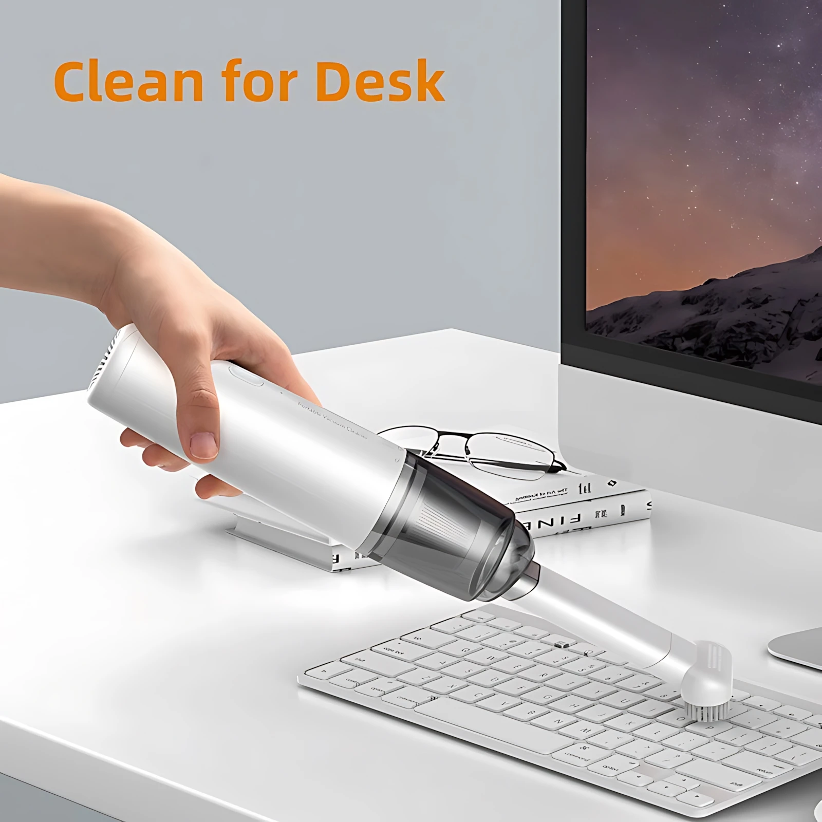 Vacuum Cleaner Mini Car Cleaning Powerful Suction Handheld Car Vacuum Cleaner Rechargeable for Car and Home Auto Vacuum Cleaner