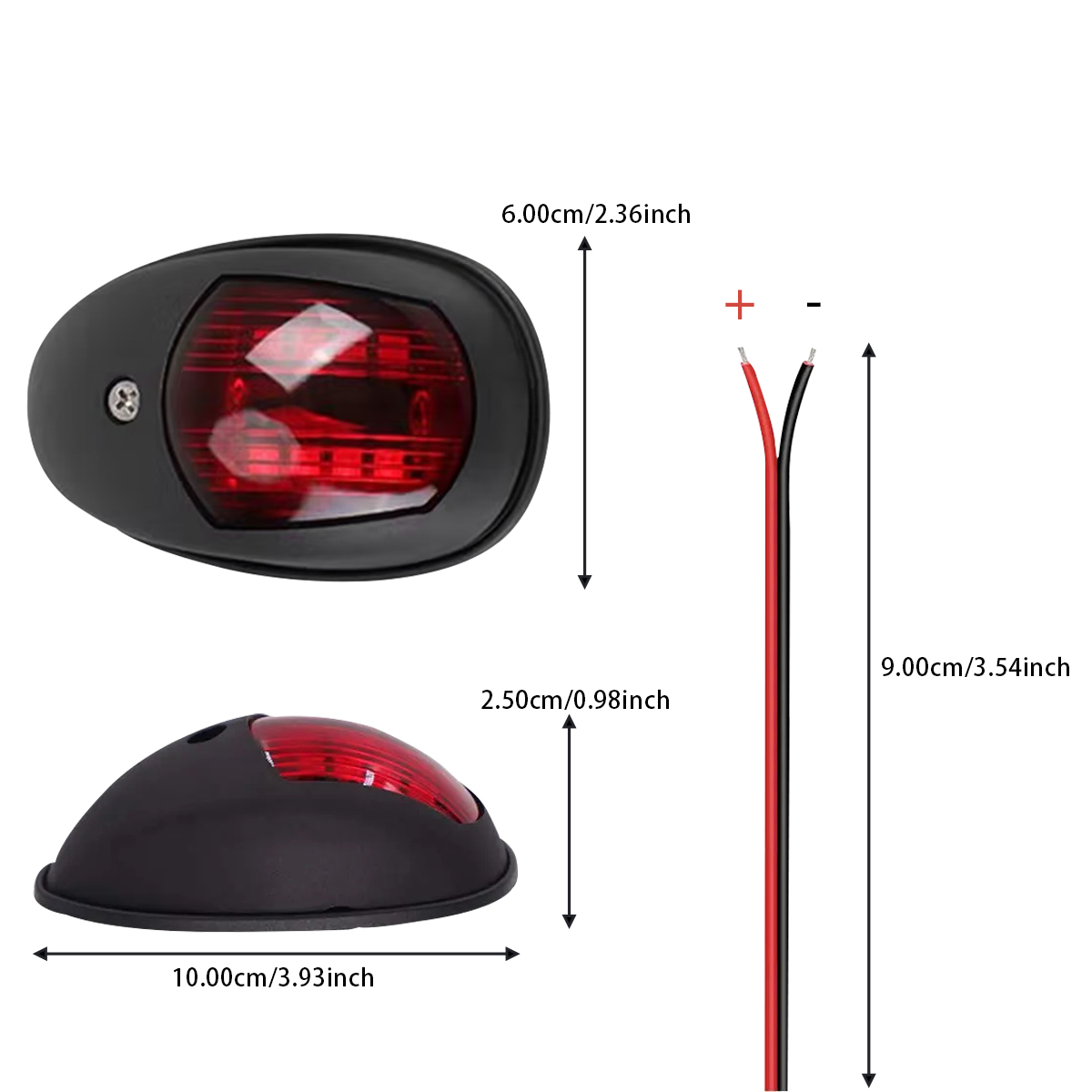10-30V LED Navigation Licht Signal Warnung Wasserdichte Lampe Steuerbord Port Seite Anzeige Für Marine Boot Yacht Lkw anhänger Van