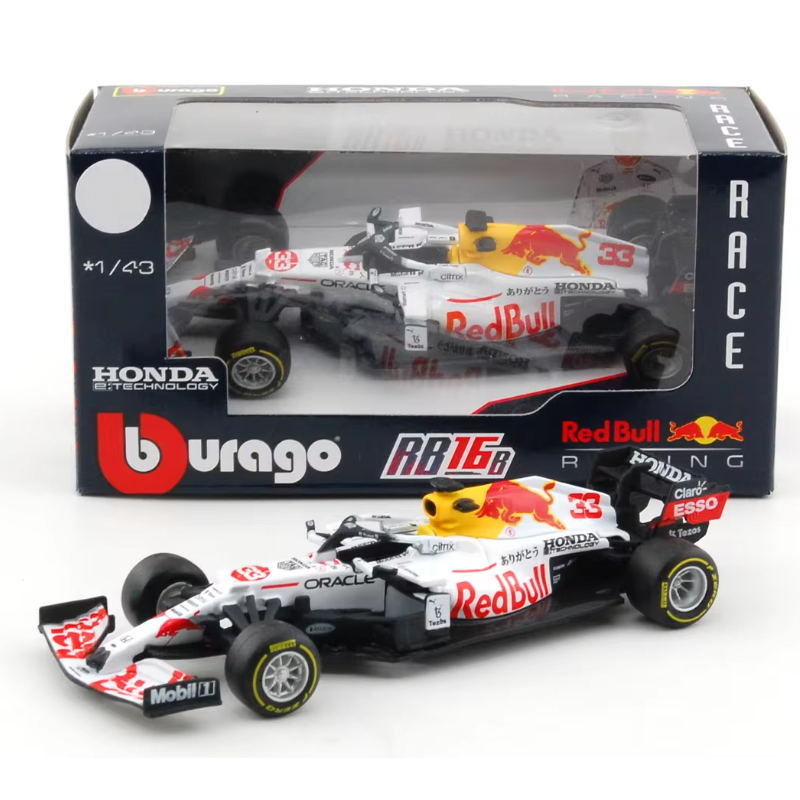 Bburago 1:43 RB19 RB20 # 1 # 11 Red Bull Racing TAG Heuer RB16b 11 # Vehículo de lujo de aleación 33, coches fundidos a presión, modelo de juguete, regalo de colección