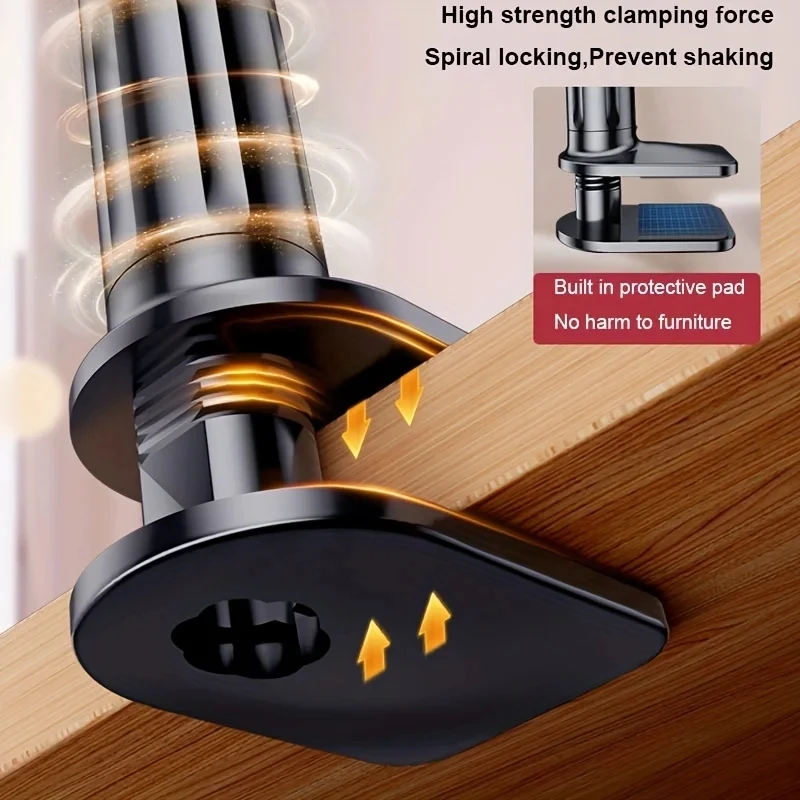 70 ซม.ผู้ถือโทรศัพท์ขาตั้ง Lazy Bracket Headrest เตียง 360 ยืดหยุ่นแขนยาว CLAMP Mount สําหรับ iPhone Samsung และ 3.5 ~ 6.7 "อุปกรณ์