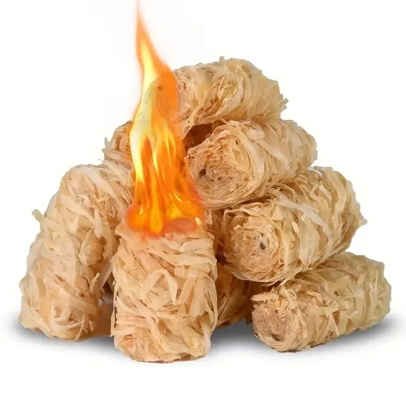 30/100 sztuk naturalnego podpalacza, woskowego patyczka drewnianego, odpowiedniego do kominka, pieca do grillowania, pieca kominkowego, zapalania węglem drzewnym