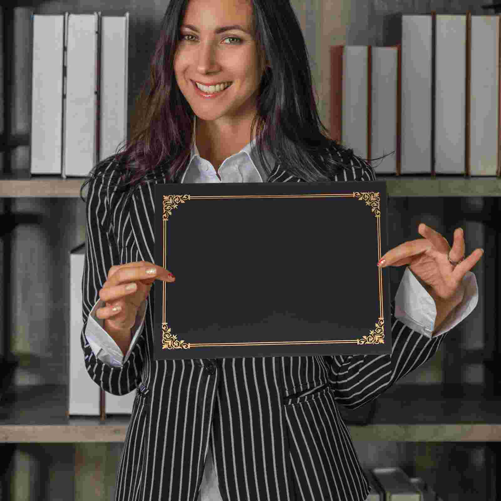 3-teiliges Zertifikatshülle, Papierordner, Terminbrief, Abschlussprojekt, Halter, Auszeichnung, Diplom