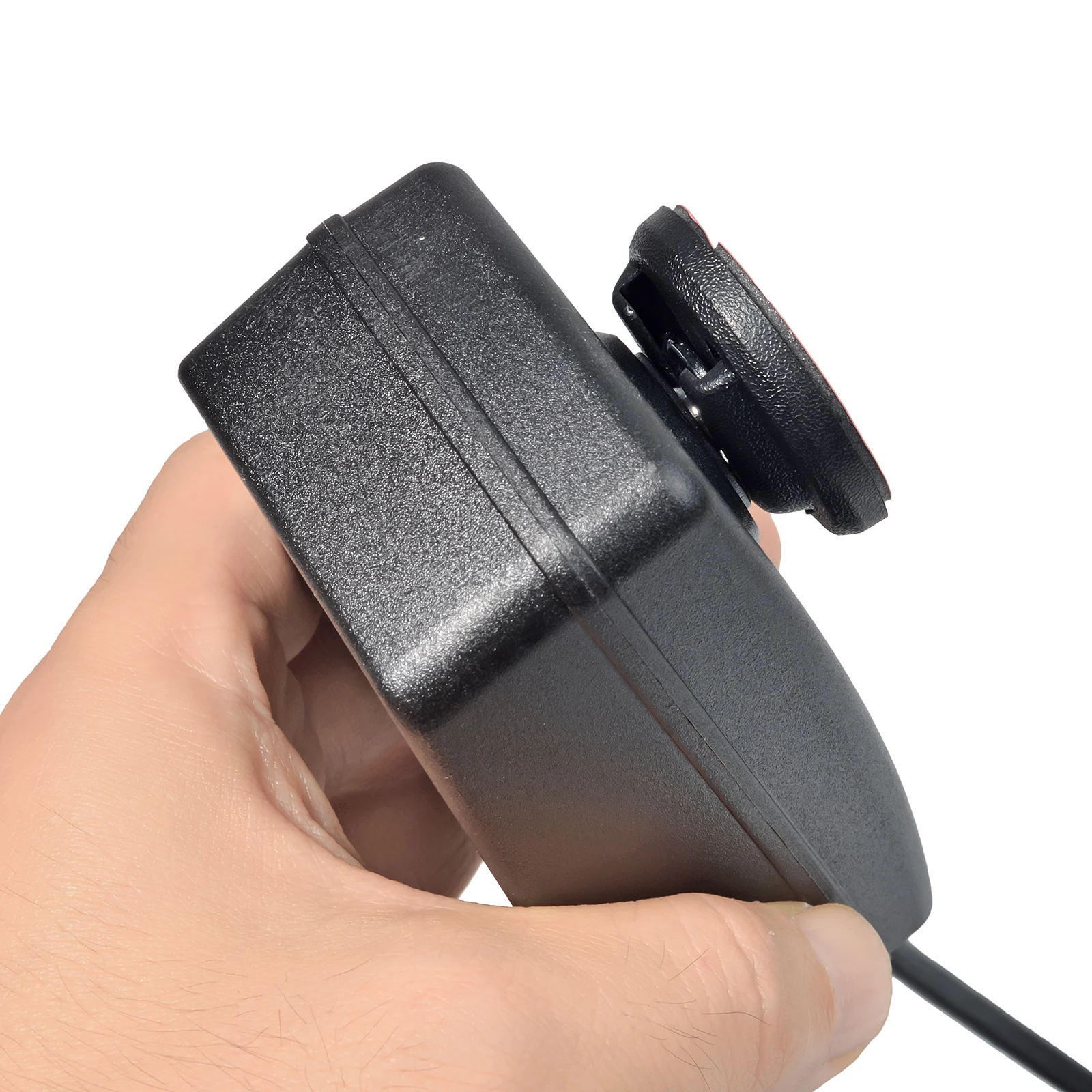 CB-Mikrofonhalter, Mikrofonhalterhalterung mit rundem Knopf, Handy-Radio-Mikrofonhalter-Clip mit selbstklebender Rückseite für tragbare Funkgeräte