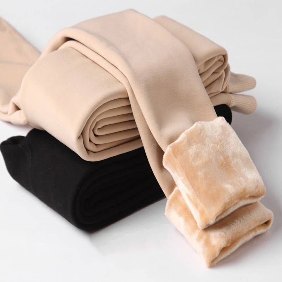 1 Paia da donna taglie forti 180g Autunno/Inverno Collant caldo spesso Leggings da donna a vita alta caldi a molla alta attillati