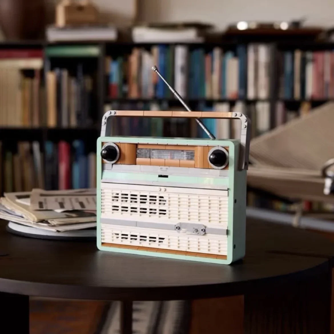 2024 ไอคอนใหม่Retroวิทยุรุ่น 1970Sทรานซิสเตอร์วิทยุอิฐBuilding Blockชุดของเล่นเด็กผู้ใหญ่ของขวัญวันเกิด