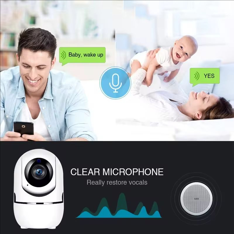 Telecamera IP Wifi Smart Home Tracking automatico Telecamera di sicurezza per bambini con video CCTV wireless di rete per visione notturna completa 1620P