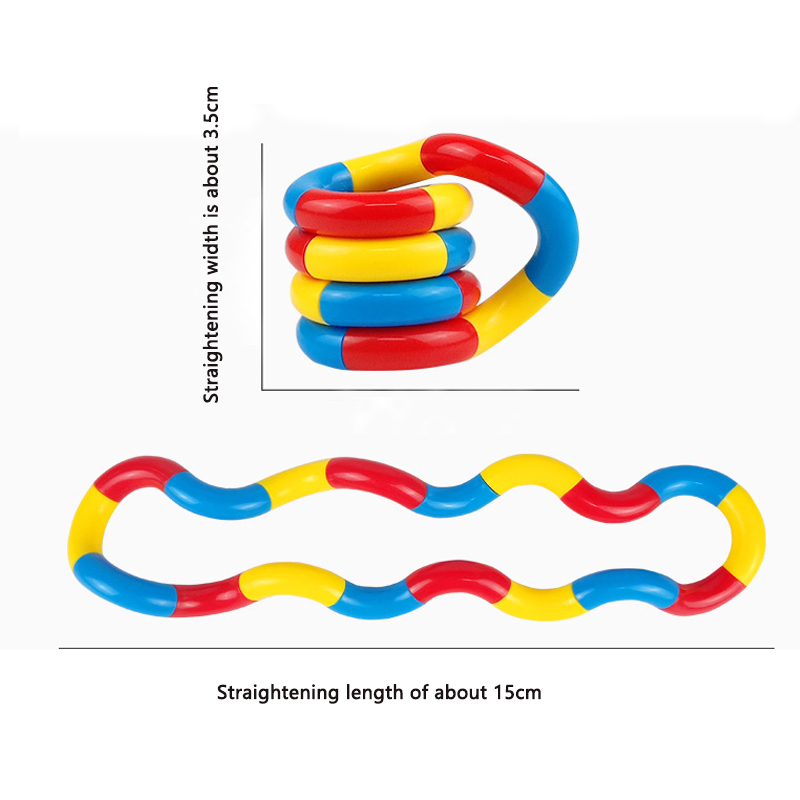 1/3/5 pièces Tangle Fidget jouet torsion sensorielle main-oeil Coordination jouet soulagement de l'anxiété doigt jouet pour enfant adulte motricité Fine