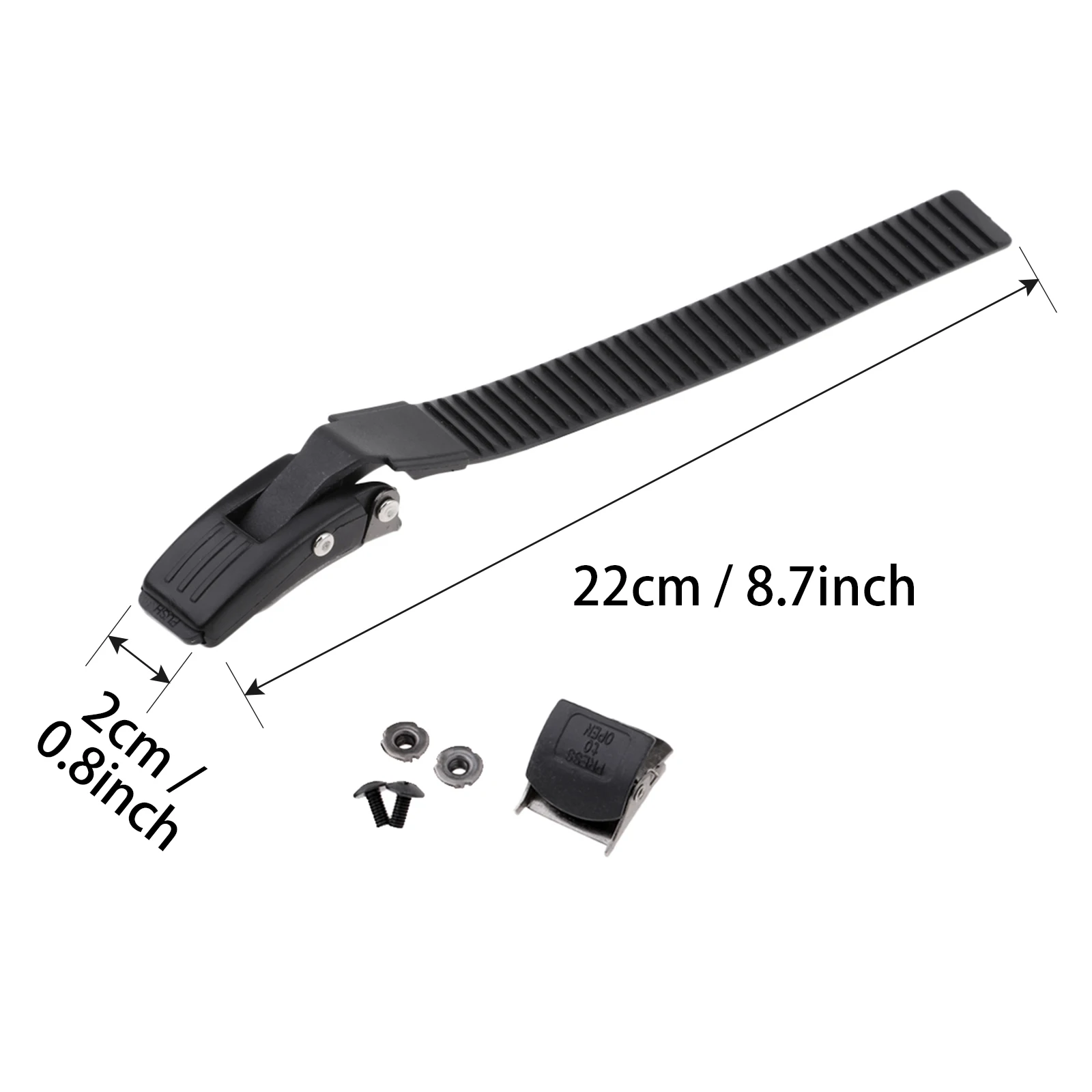 2er-Set Ersatzgurt für Inline-Rollschuhschuhe mit Klemme und Schraubenmutter