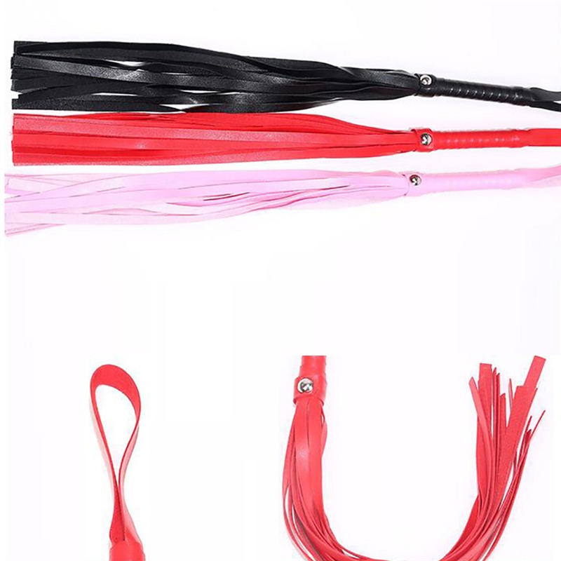 Couro falso Bondage Crop Whip, Flogger Queen Black Horse Riding, Racing Party, alta qualidade