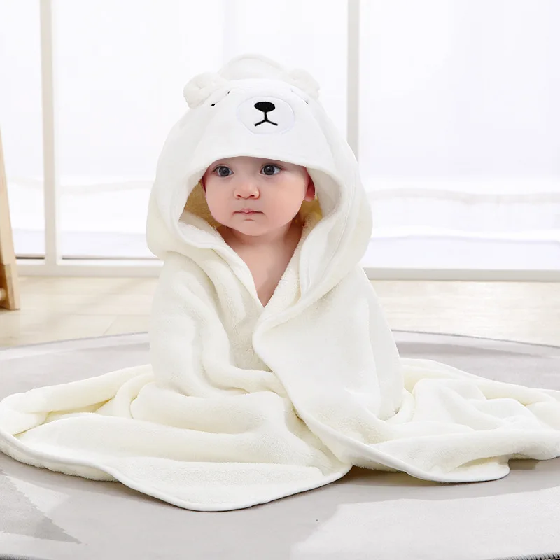 Asciugamano da bagno per bambini in cartone animato coperta per neonati Swaddle in stile elefante