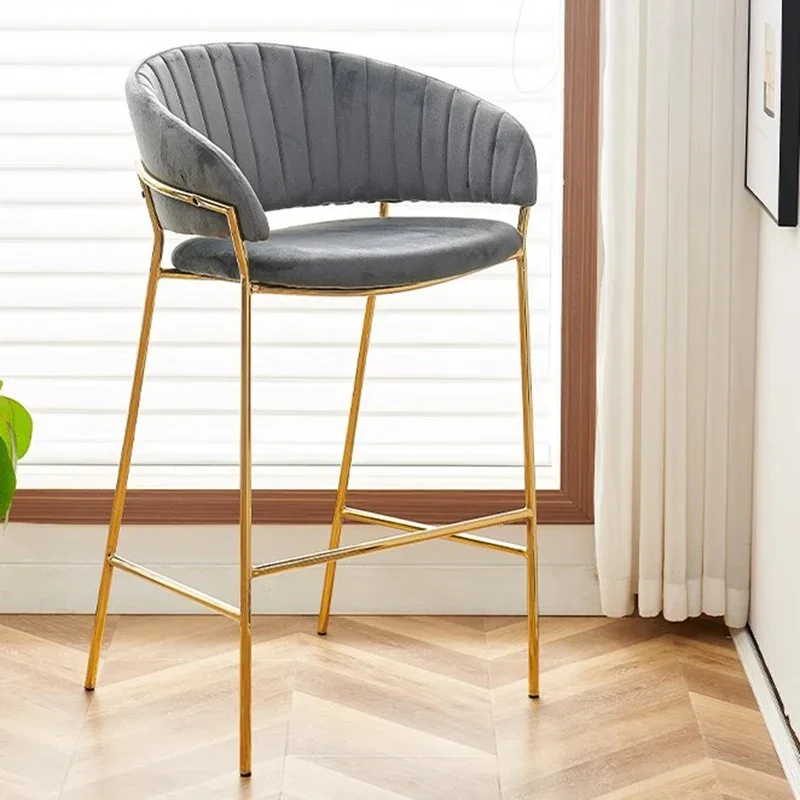 ร้านอาหารราคาถูกเก้าอี้บาร์สถานีภายนอก Luxury Commercial Bar สตูลยืนอุตสาหกรรม Taburete Cocina กาแฟเฟอร์นิเจอร์