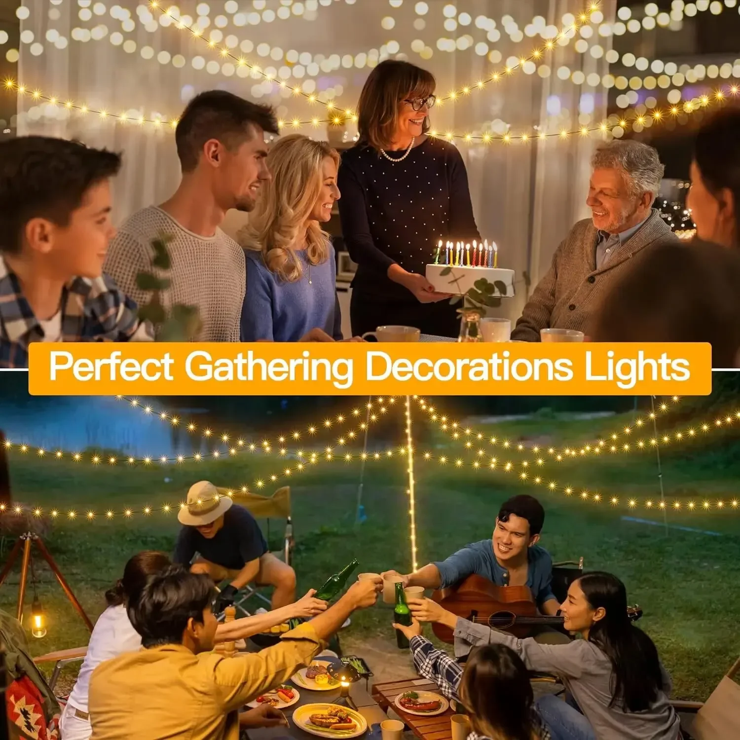 1000/500LED Green Wire Led String Fairy Lights US/EU Plug 110V/220V Waterproof LED Christmas Tree Holiday Home Garden Decor Xmas