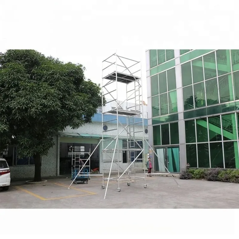 Loading Capacity 800kg 1500kg Moving Lightweight Aluminium Alloy Scaffolding