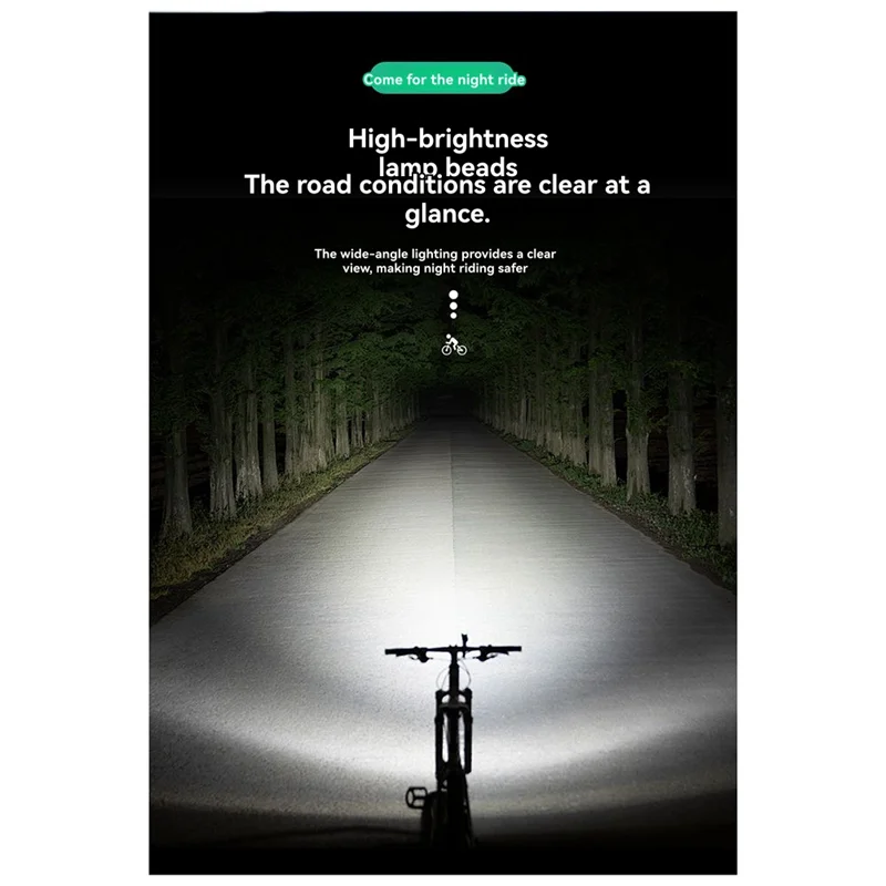 FEDI-Cycling Lights Bicycle Headlights With High And Low  Switch 800 Lumens USB-C Charging For Cyclists And Commuters