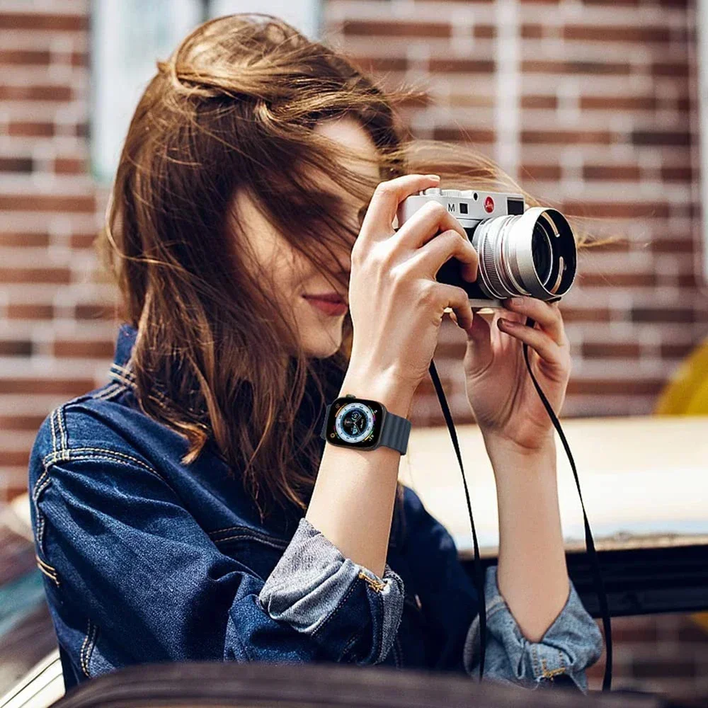 Cinturino oceano per Apple Watch Ultra 2 Band 49mm 10 9 8 7 45mm 41mm Bracciale in silicone cinturino iWatch 6 5 4 3 SE 44mm 40 42mm banda