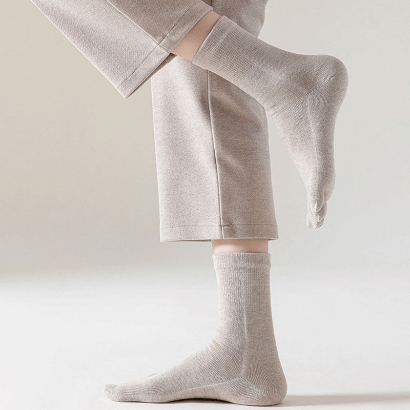 Calcetines con dedos para hombre, medias transpirables que absorben el sudor, cómodas, de algodón, elásticas, deportivas y de negocios