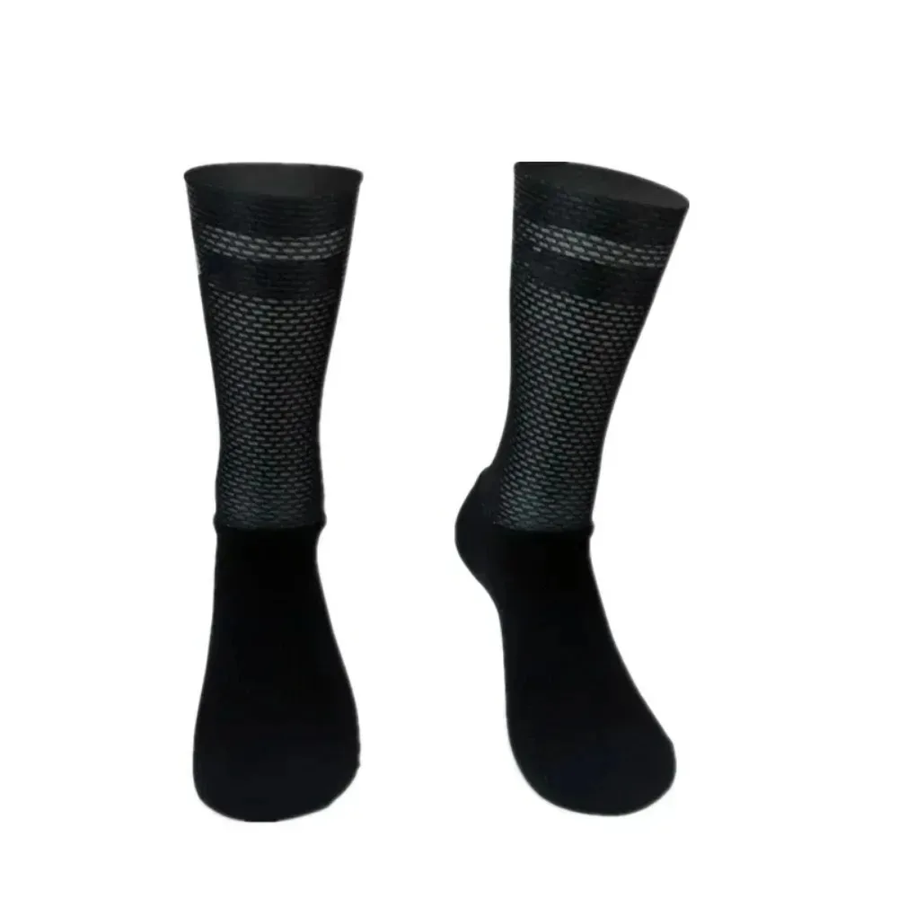 2025 Calcetines aero antideslizantes de silicona Calcetines de Ciclismo hombres bicicleta deporte correr Calcetines Calcetines Ciclismo