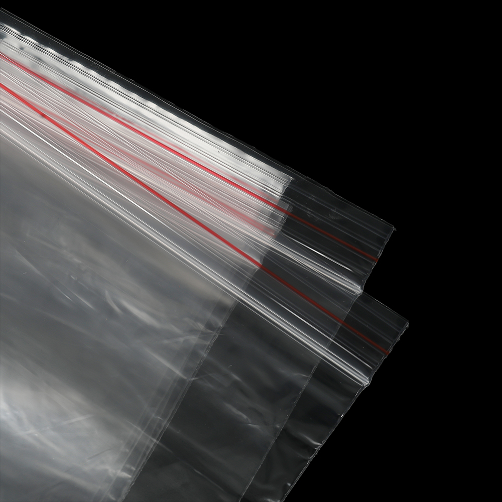 100Pcs Multiple Sizes Transparent Ziplock Plastic Bag for Jewelry Beads Bracelets Storage Small Business Packaging Supplies